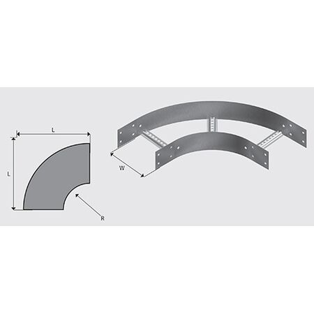 N3B4504H NEMA 3 Cable Ladder Bend HDG