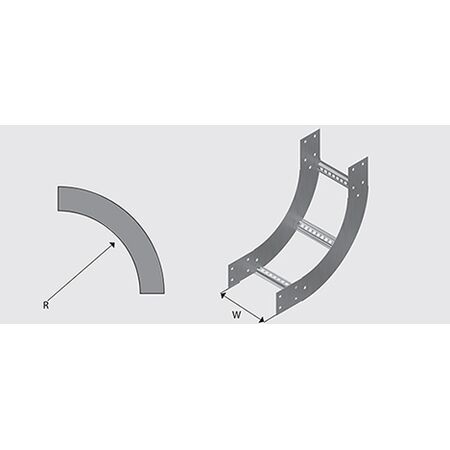 N3IR4504H NEMA 3 Cable Ladder Internal Riser HDG