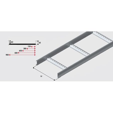 N1L150H NEMA 1 Cable Ladder HDG