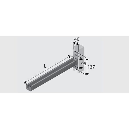 CB2-600H Cantilever Bracket HDG