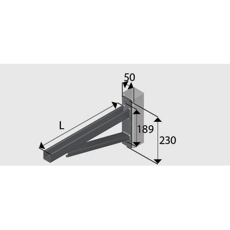 CB4-750H Cantilever Bracket HDG