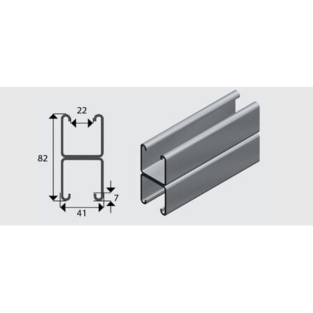E1001 Combination Channel/Strut HDG