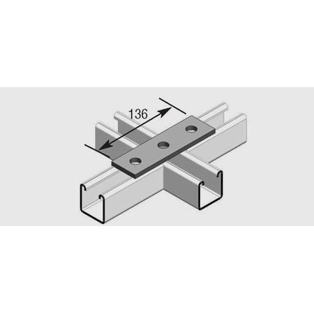 E1066 Flat Plate Fitting HDG