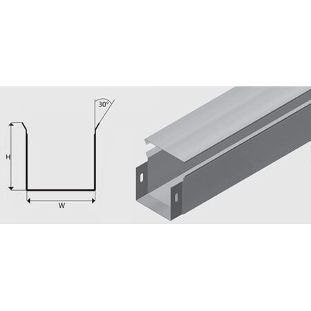 DCO150100G Clip On Lid Cable Duct