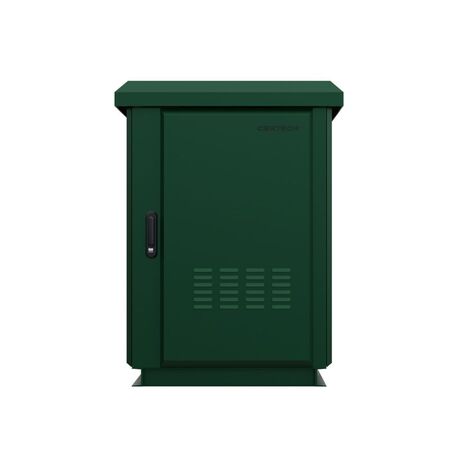 CERTECH 18RU 600mm Deep Outdoor Freestanding Cabinet. IP45 Rated, Forest Green **Made to Order**