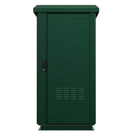 CERTECH 27RU 600mm Deep Outdoor Freestanding Cabinet. IP45 Rated, Forest Green **Made to Order**