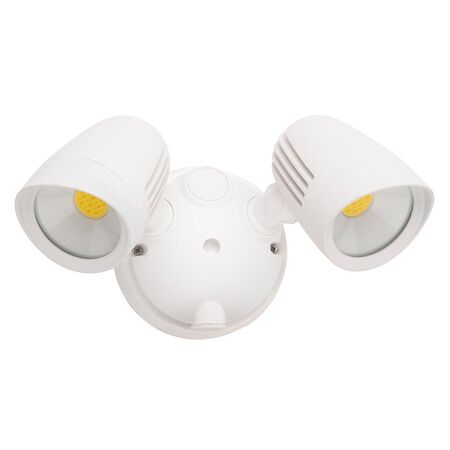 Cicero Tri-colour Twin Head Security Flood Light