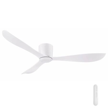 Instinct White 137cm DC Ceiling Fan with Remote