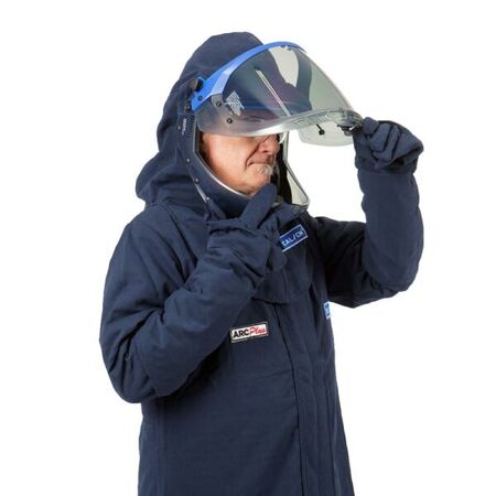 Arc flash Kit HRC4 50cal/cm2 Ultralight SLX Lift-Up Hood – ArcPlus [ ARC-KIT4-AP-USLX-LU-N-XL ]