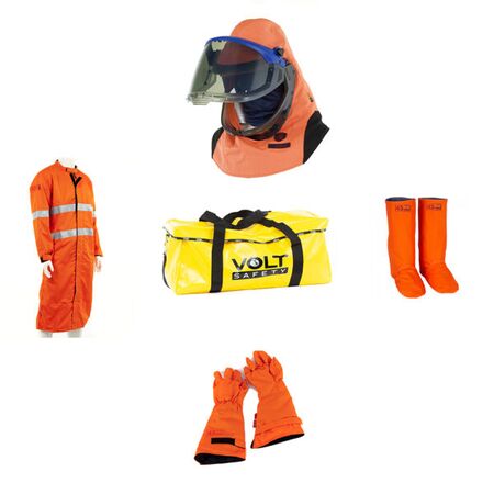 Arc flash Kit HRC4 43cal/cm2 Switching Coat – Sherwood Nomex [ ARC-KIT4-S-SWC-LU-5XL ]