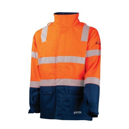 Parka HRC3 Hi-Vis Flame Retardant with Zip-Off Sleeves – Bool [ ARC-PARKA3-B-ON-S ]