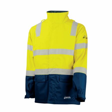 Parka HRC3 Hi-Vis Flame Retardant with Zip-Off Sleeves – Bool [ ARC-PARKA3-B-YN-M ]