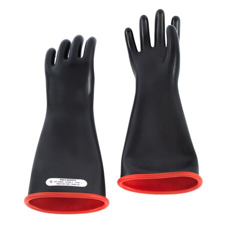 Insulated Glove Class 1 7.5kV Rolled Edge Dual Colour – Volt Safety [ GLOVE1-08 ]