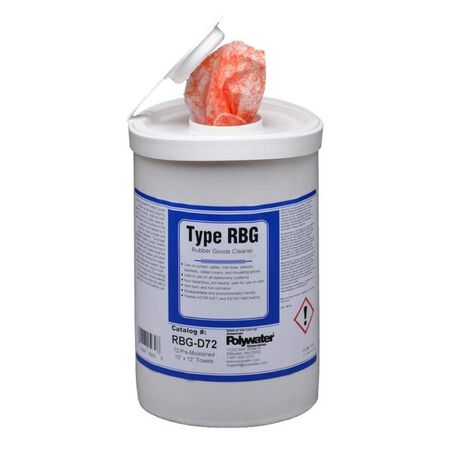 Rubber Goods Cleaner Wipes – Polywater [ POLY IS RGCW ]