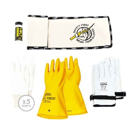 Electrical Insulated Glove Kit Class 00-a 650V – Volt Safety [ GLOVE00-a-K-360-08 ]