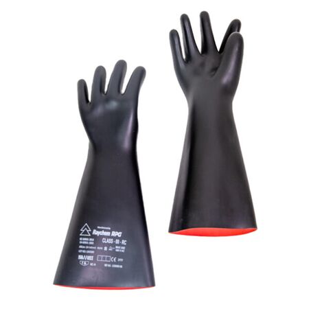 Insulated Composite Glove Class 00 500V Straight Cuff Dual Colour – Raychem Kamfet [ GLOVE00-R-C-10 ]