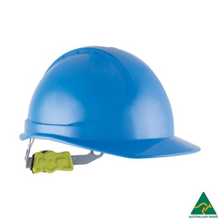 Non-Vented Type 1 Hard Hat with Ratchet Harness – Force360 [ HELMET-F-HPFPRGTE02-BLU ]