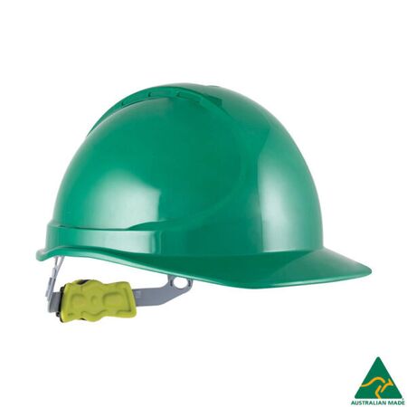 Non-Vented Type 1 Hard Hat with Ratchet Harness – Force360 [ HELMET-F-HPFPRGTE02-GRN ]