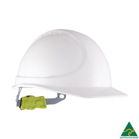Non-Vented Type 1 Hard Hat with Ratchet Harness – Force360 [ HELMET-F-HPFPRGTE02-WHI ]