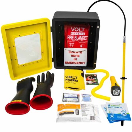 High Voltage Wall Mounted Rescue Kit – Volt Safety [ KIT-HVR-WM-2 ]
