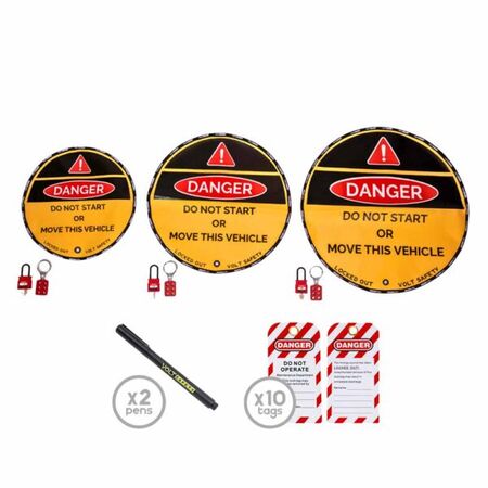 Steering Wheel Lockout Cover Kit – Volt Safety [ LOCKOUT-KIT-SW ]