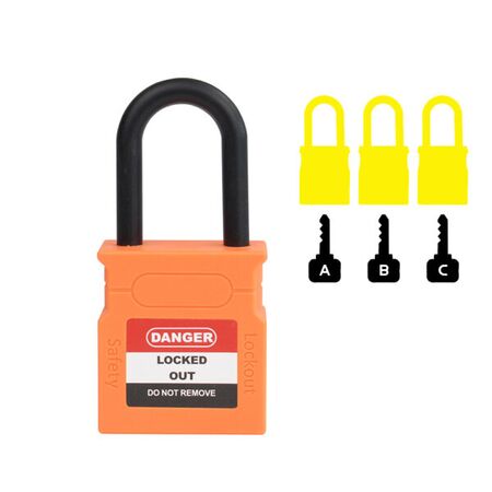 Padlock Dielectric Shank 38mm – Volt Safety [ LOCKOUT-LOCK-NO-KD ]