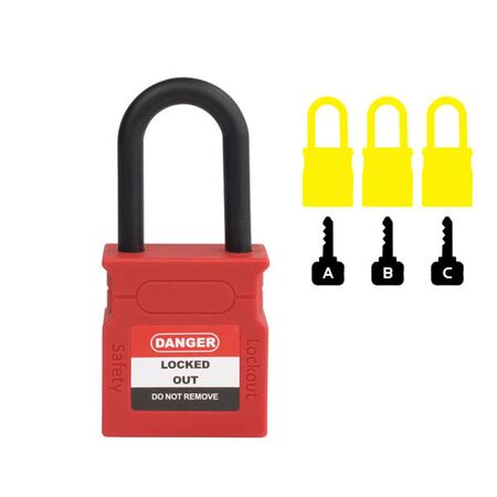 Padlock Dielectric Shank 38mm – Volt Safety [ LOCKOUT-LOCK-NR-KD ]