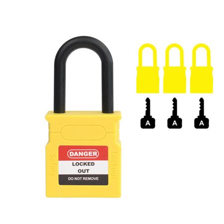 Padlock Dielectric Shank 38mm – Volt Safety [ LOCKOUT-LOCK-NY-KA ]