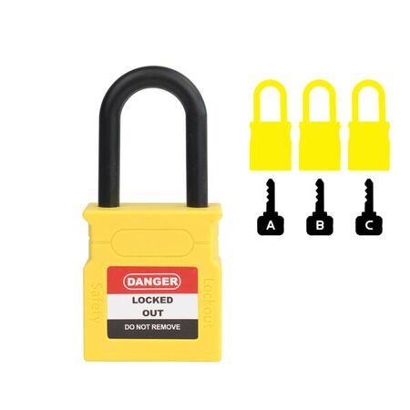 Padlock Dielectric Shank 38mm – Volt Safety [ LOCKOUT-LOCK-NY-KD ]