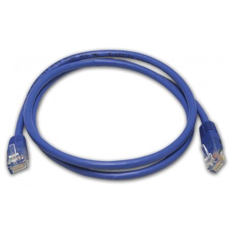PATCH CABLE, 0.5m CAT5E, BLUE BULK PACK QTY [10]