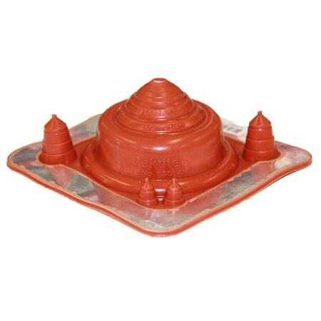 FLASHING #1, SOLAR 5-55mm PIPE 139 x 139mm BASE, RED PREM