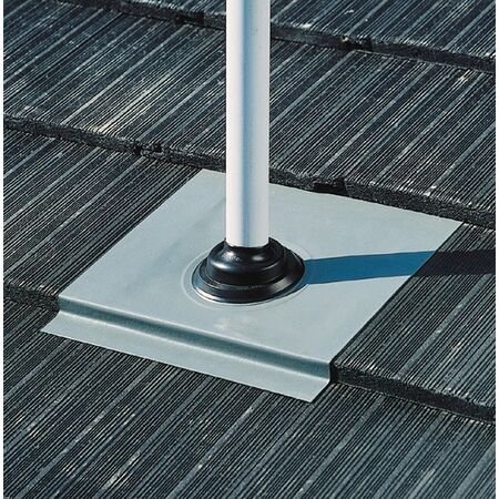 FLASHING, 50-170mm PIPE 450 x 600mm BASE, RED NULEAD