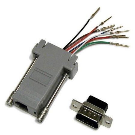 MODULAR ADAPTER DB9M-RJ45 8P8C