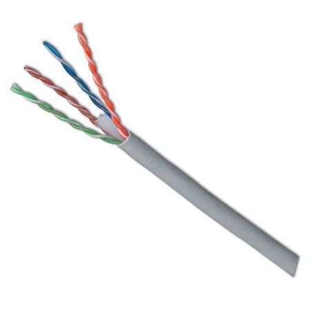 CABLE, CAT6 UTP SOLID, 250MHz 23AWG 4 PAIR, RED, 305m