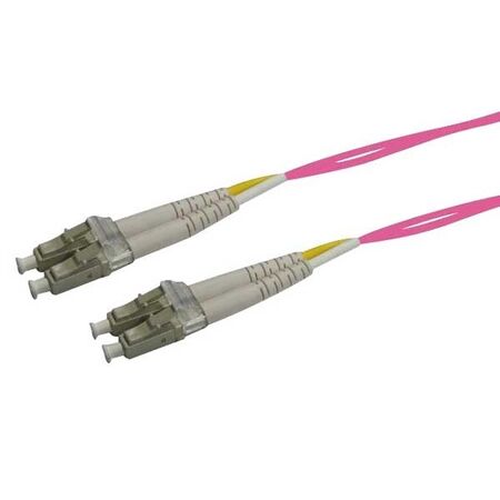 PATCH LEAD FIBRE, LC/LC DUPLEX MULTI-MODE OM4 50U, 2m