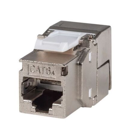 JACK, CAT6A KEYSTONE 8P8C EA10G, SHIELDED TOOLESS IDC