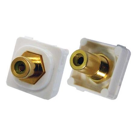 RCA TO RCA CONNECTOR WHITE