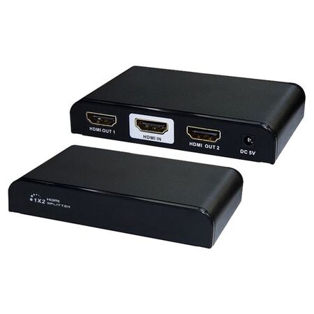 HDMI SPLITTER/EXTENDER 1 IN 2 OUT, 4K/2K SUPPORTS 3D & UHD