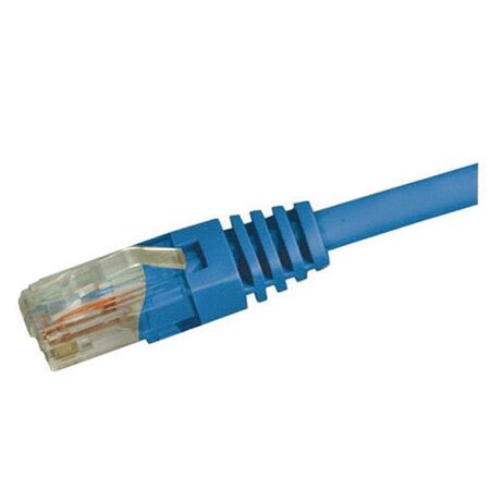 PATCH CORD, CAT5E, UTP BLUE, 0.5m