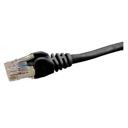 PATCH CORD, CAT6, UTP BLACK, 0.5m