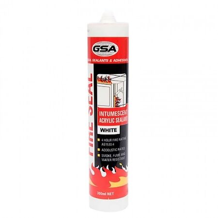 SEALANT, FIRE RATED. WHITE 300ml TUBE