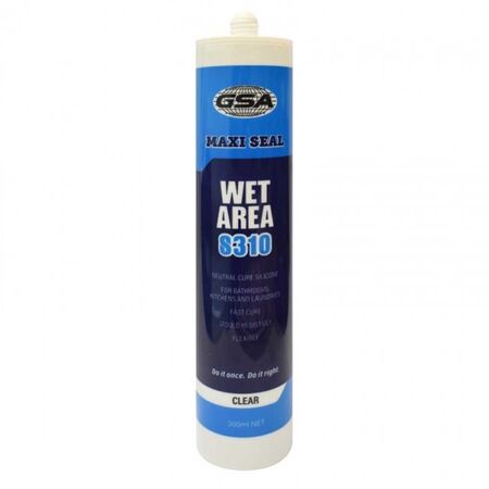 WET AREA SILICONE, CLEAR TRADE GRADE, 300gm