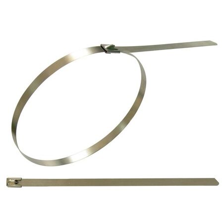 CABLE TIE, 316 STAINLESS STEEL 300mm x 8mm [50] PACK