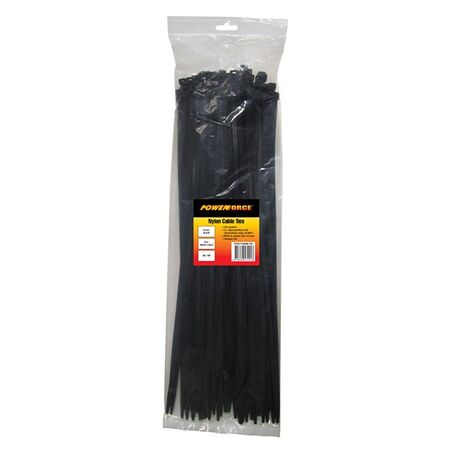 CABLE TIE, NYLON - BLACK UV 550mm x 8mm [100] PACK