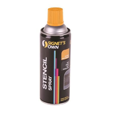 STENCIL SPRAY 350gm AERO.YEL SIGNET