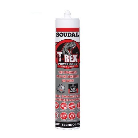 SEALANT ADHESIVE, MS POLYMER T REX POWER 290ml, WHITE