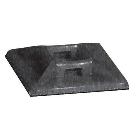 CABLE-TIE MOUNT, BLACK 19 x 19 SELF ADHESIVE [100]