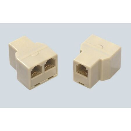 MOD 3-WAY COUPLER 3xRJ12S 6P6C