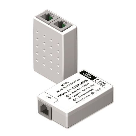 ADSL FILTER/SPLITTER, RJ45 RJ45-2 x RJ45 (RCIT0004/ADSL2)