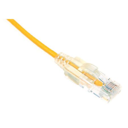 PATCH CORD, CAT6, UTP SLIMLINE YELLOW, 0.5m